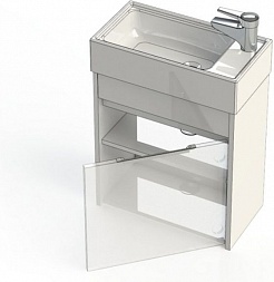 Aquanet Мебель для ванной Лидс 50 подвесная белая – фотография-15